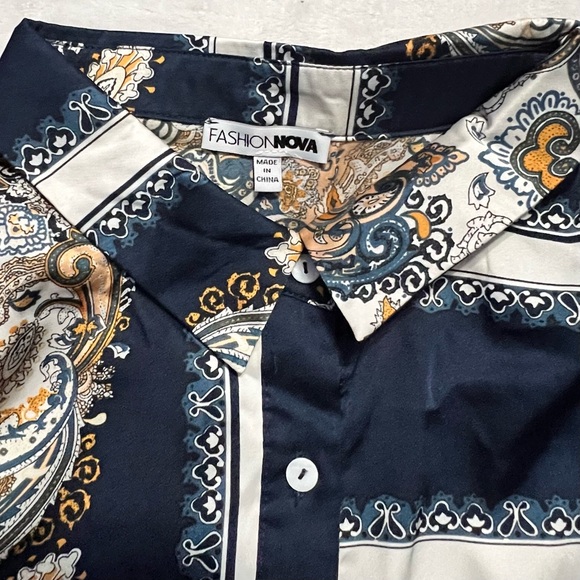 Posh And Deluxe Satin Shirt Fashion Nova - Picture 10 of 12